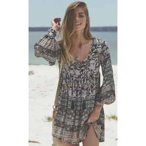 Auguste Heavenly Creatures Floral Gauze Tunic Mini Dress 2